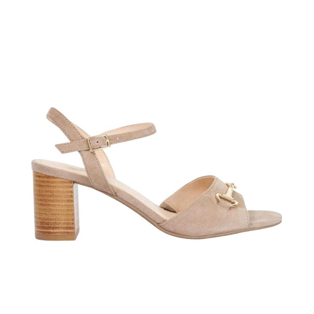 Dune London Womens/Ladies Jayar Suede Block Heel Sandals / Taupe